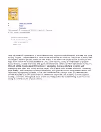 خرید و دانلود نسخه کامل کتاب Macromedia Dreamweaver MX 2004 Hands-On Training