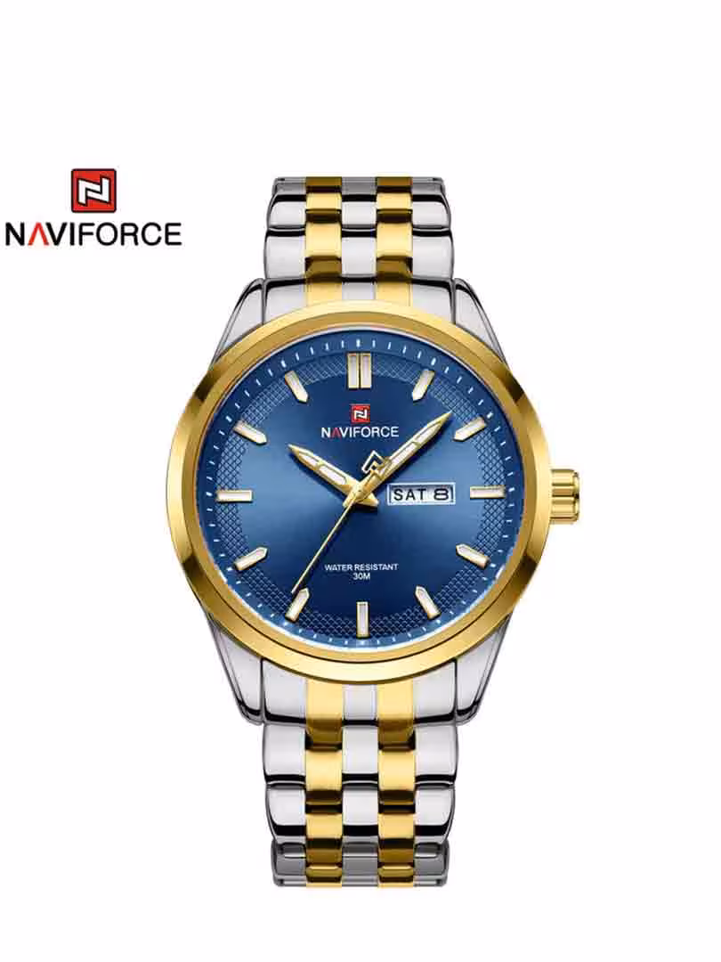 ساعت مچی عقربه ای مردانه نیوی فورس Naviforce NF 9203 G/BE