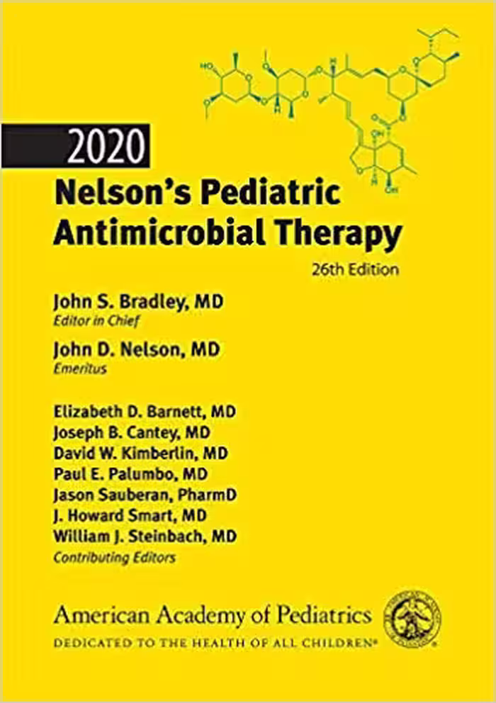 خرید و دانلود نسخه کامل کتاب Nelson’s Pediatric Antimicrobial Therapy (26th Edition) 2020