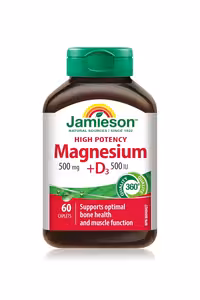 قرص منیزیم و ویتامین D3 برند Jamieson - بسته 60 عددی