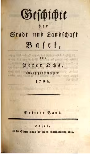 خرید و دانلود نسخه کامل کتاب Geschichte der Stadt und Landschaft Basel