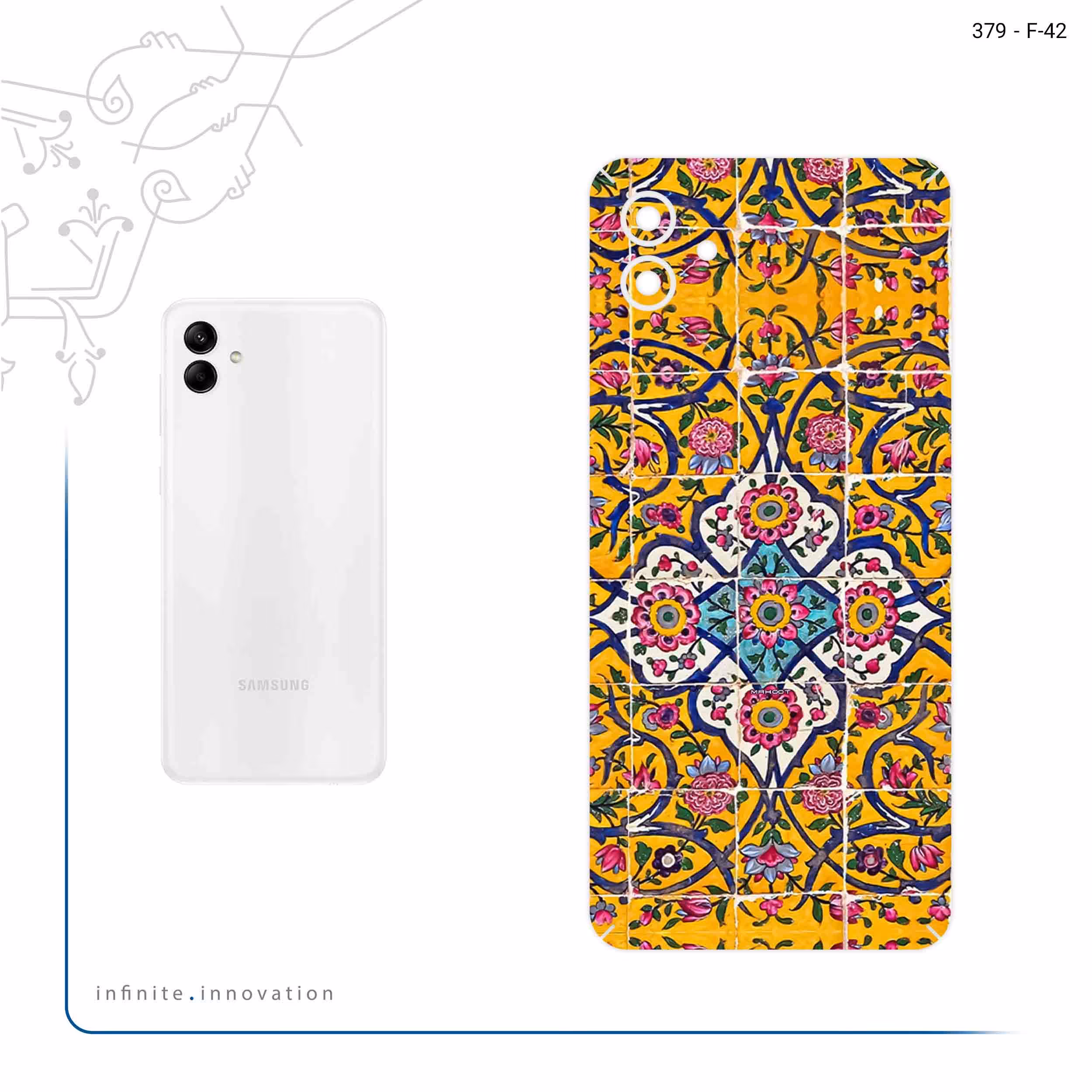 برچسب پوششی ماهوت مدل Iran Tile 10 مناسب برای گوشی موبایل سامسونگ Galaxy A04