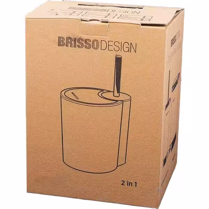 ست سطل زباله و فرچه بریسو دیزاین مدل  BRS - Silv 2