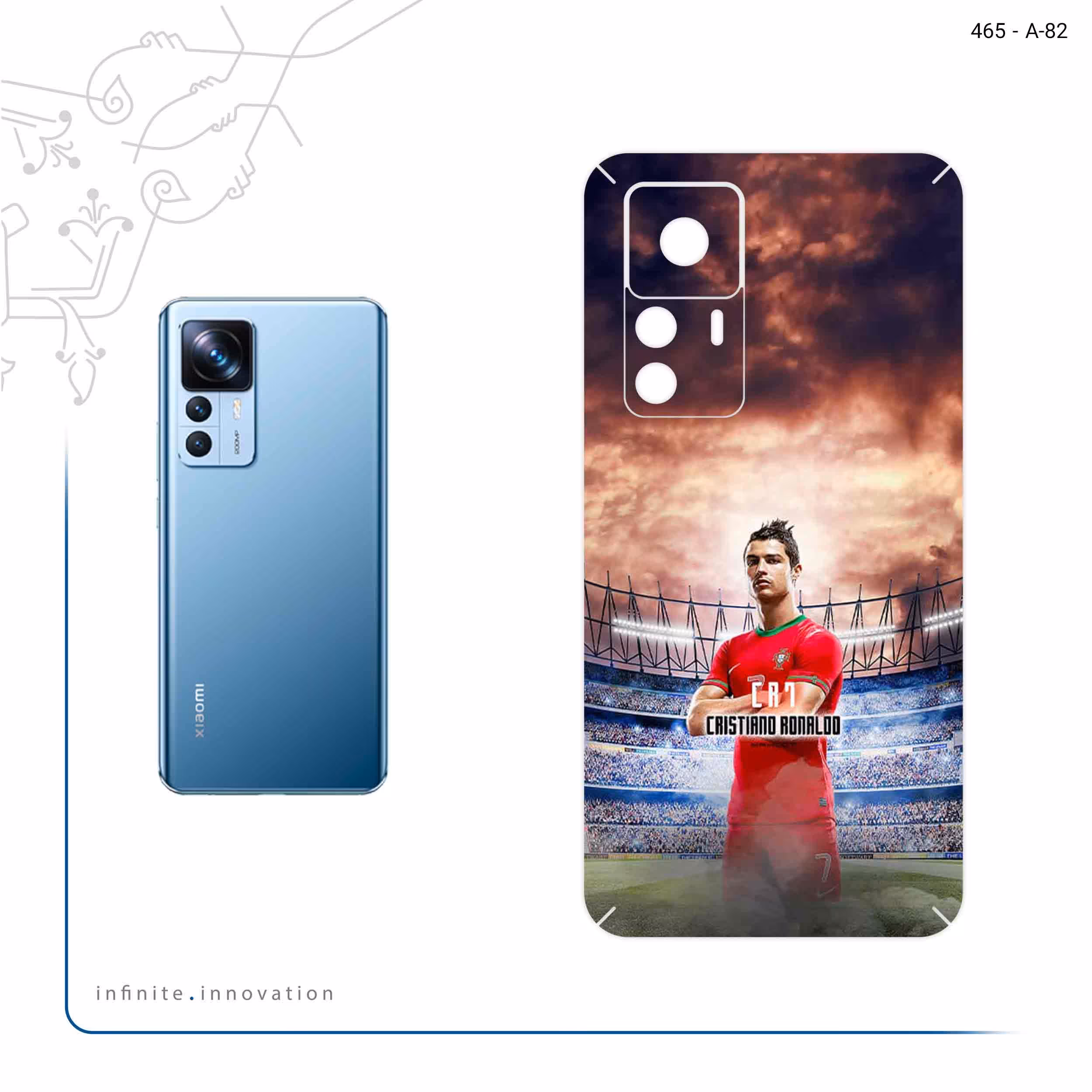 برچسب پوششی ماهوت مدل Cristiano Ronaldo 2 مناسب برای گوشی موبایل شیائومی 12T