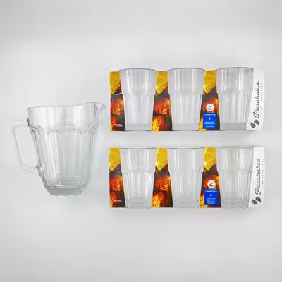 سرویس پارچ و لیوان 7 پارچه پاشاباغچه مدل کازابلانکا