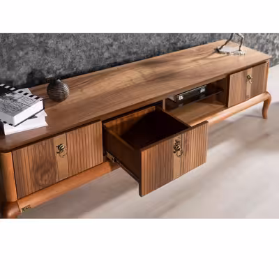 میز پذیرایی ررویال.سی.او مدل آکاژو 33 مجموعه 4 عددی به همراه میز تلویزیون