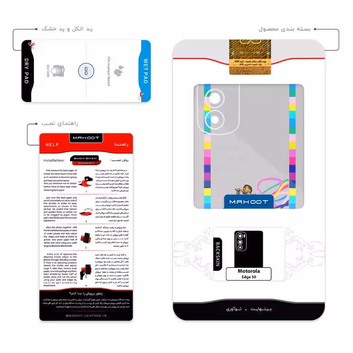 برچسب پوششی ماهوت مدل Collage of Heartbreak مناسب برای گوشی موبایل موتورولا Edge 30