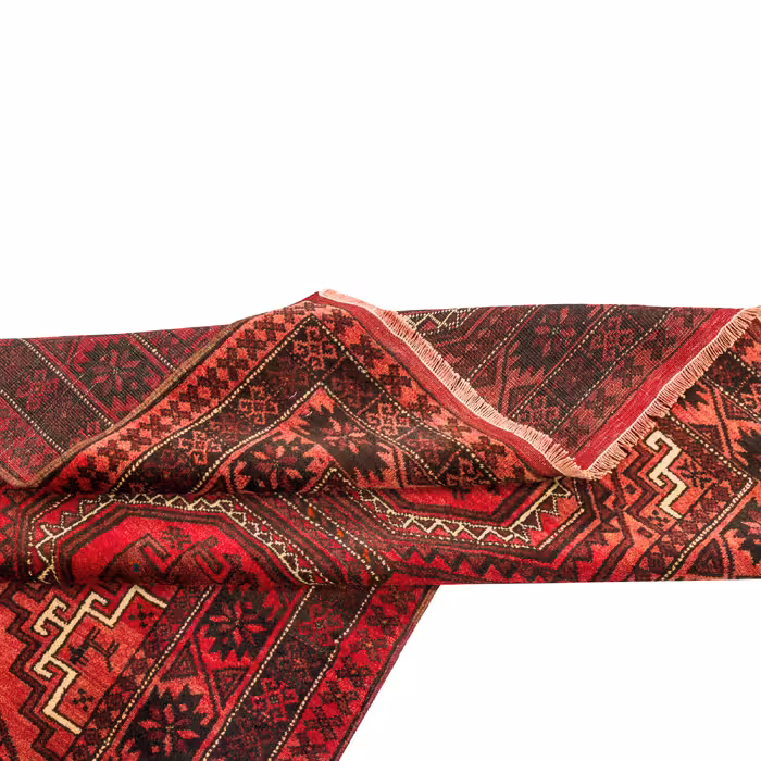 فرش دستبافت سه متری مدل نقشه بلوچ  کد 33.1843