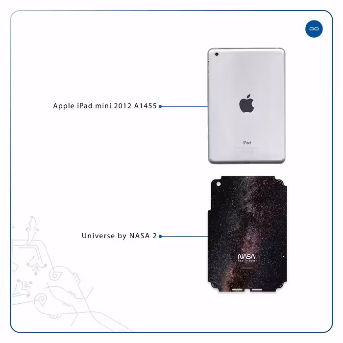 برچسب پوششی ماهوت مدل Universe-by-NASA-2 مناسب برای تبلت اپل iPad mini 2012 A1455