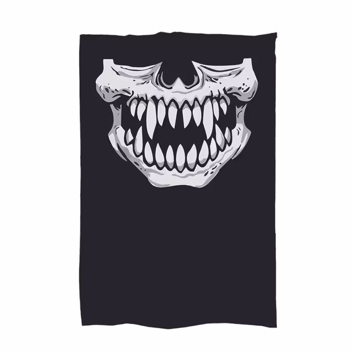 دستمال سر و گردن طرح اسکلت مدل esk13