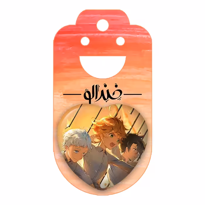 پیکسل خندالو طرح ری و اما و نورمن انیمه ناکجاآباد موعود مدل قلبی کد 12721