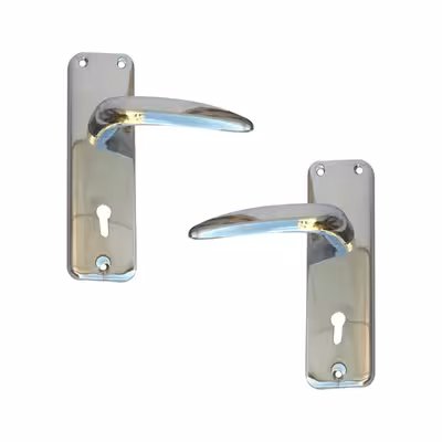 دستگیره در نوین مدل 901 بسته 2 عددی به همراه قفل