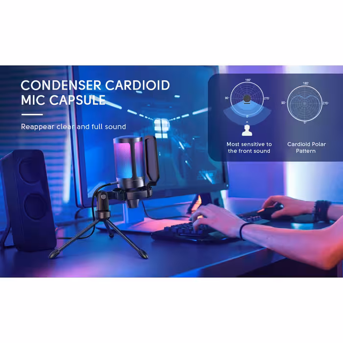 میکروفن کندانسر گیمینگ فای فاین مدل A6V