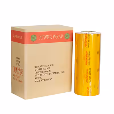 سلفون پاوررپ مدل محافظ غذا رول 1000 متری بسته 2 عددی 