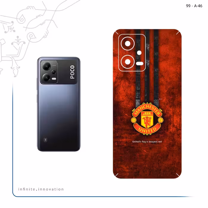 برچسب پوششی ماهوت مدل Manchester_United مناسب برای گوشی موبایل شیائومی Poco X5