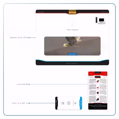 برچسب پوششی ماهوت مدل Eagle مناسب برای تبلت سامسونگ Galaxy Tab S5e 10.5 2019 T725