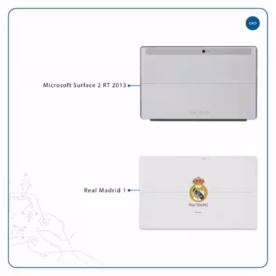 برچسب پوششی ماهوت مدل Real-Madrid مناسب برای تبلت مایکروسافت Surface 2 RT 2013