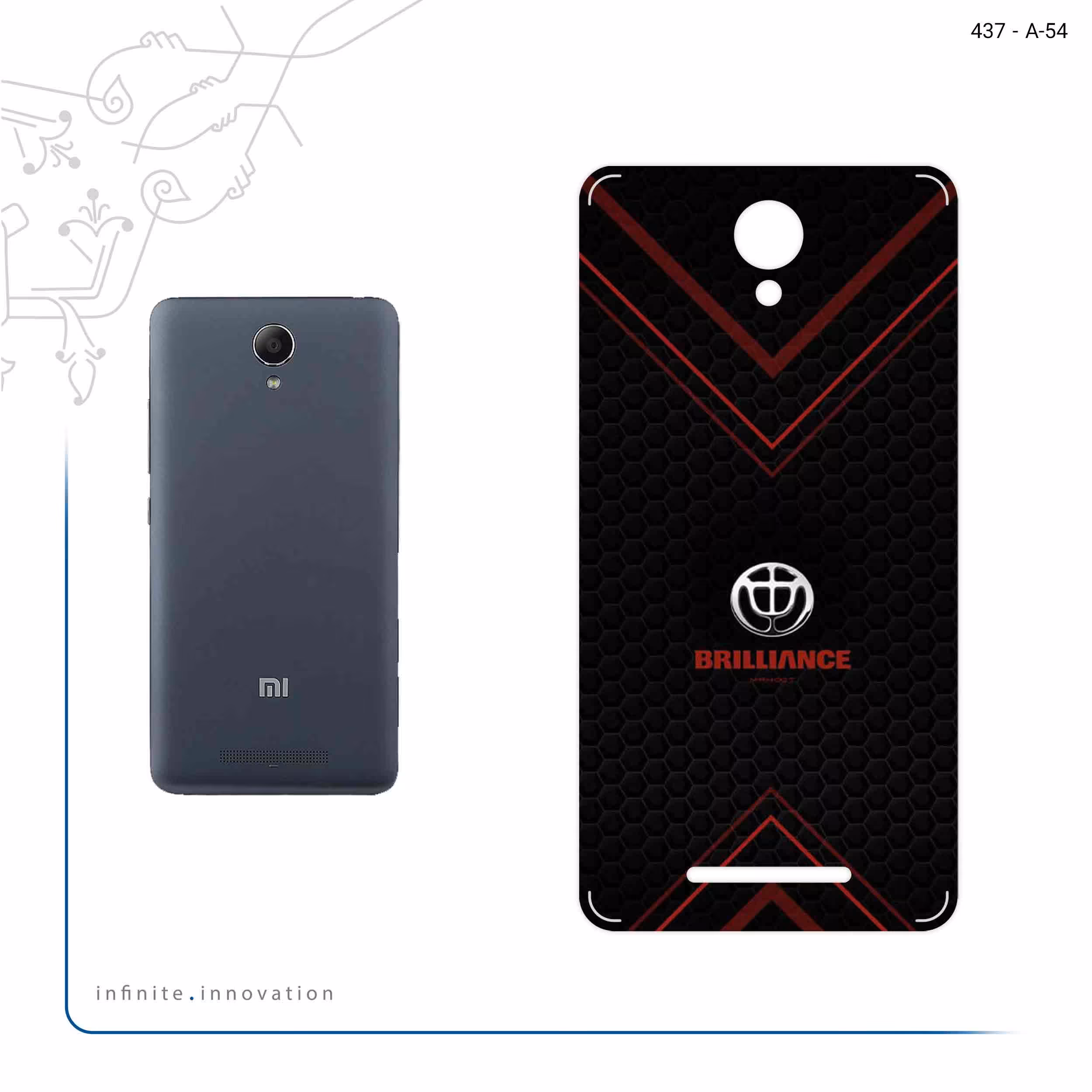 برچسب پوششی ماهوت مدل Brilliance مناسب برای گوشی موبایل شیائومی Redmi Note 2