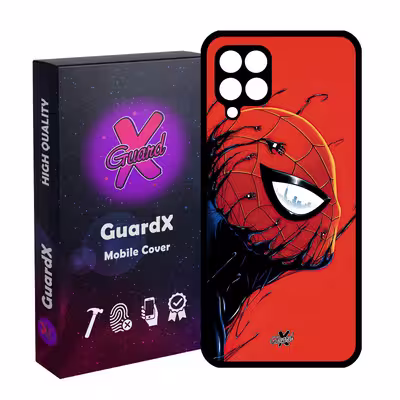 کاور گارد ایکس طرح مرد عنکبوتی مدل Glass10566 مناسب برای گوشی موبایل سامسونگ Galaxy A22 4G