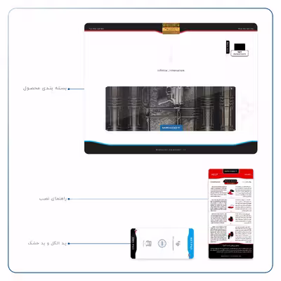 برچسب پوششی ماهوت مدل Gun مناسب برای تبلت اپل iPad Air 2013 A1476