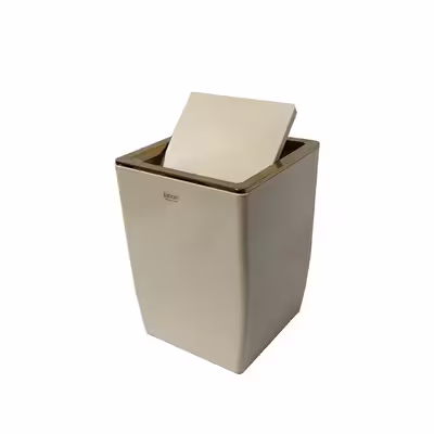 ست سطل زباله و فرچه لیمون مدل مربع