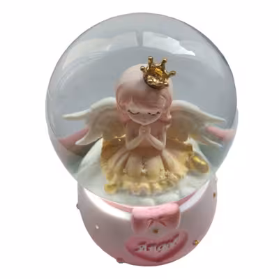 گوی موزیکال مدل پمپی دخترک فرشته در حال نیایش