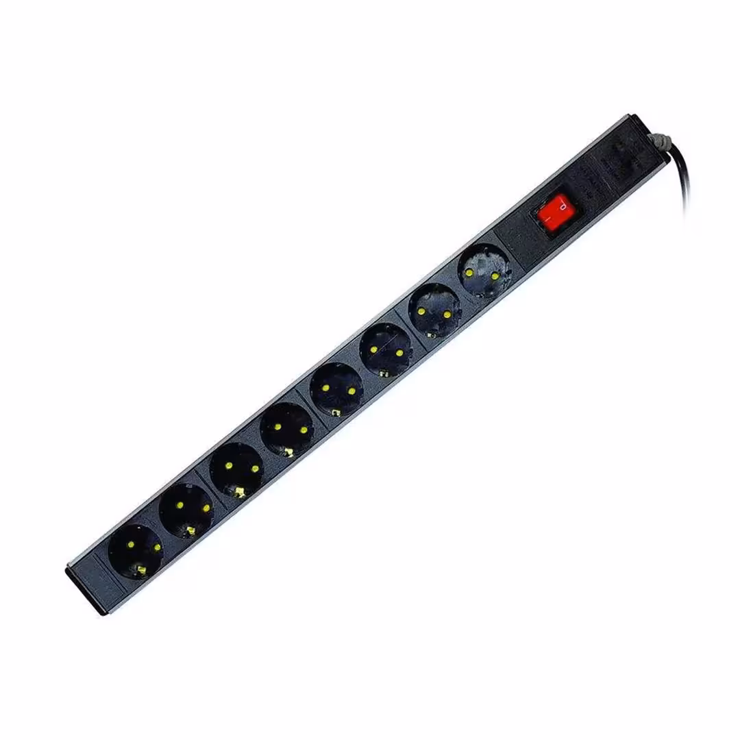 چند راهی برق 8 خانه پارت الکتریک مدل رک مونت 2252