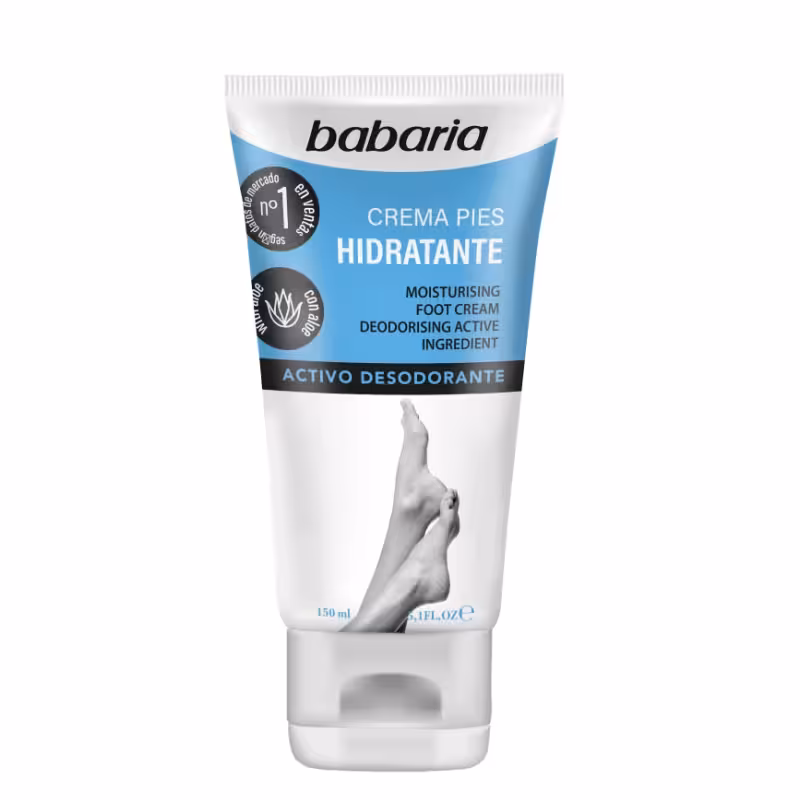 کرم ترک پا باباریا babaria با خاصیت مرطوب کننده و خوشبو کننده پا حجم 150 میل