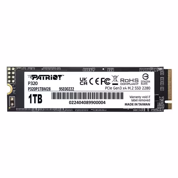حافظه SSD اینترنال پاتریوت مدل M.2 P320 ظرفیت 1 ترابایت