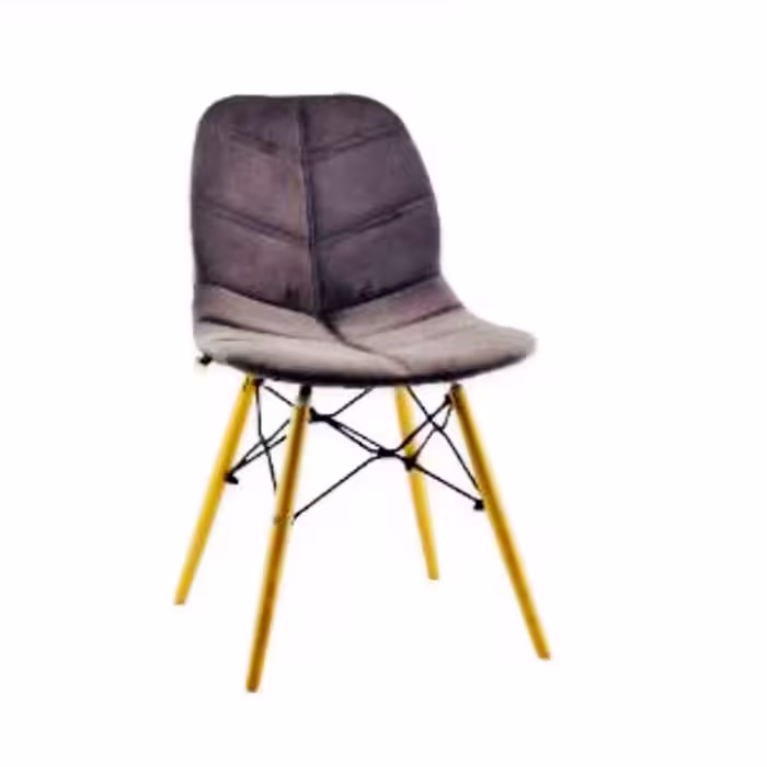 صندلی چهارپایه کندو پایه چوب پارچه ای K500PE بنیزان