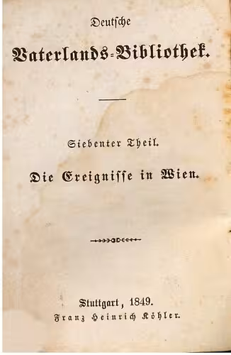 خرید و دانلود نسخه کامل کتاب Die Ereignisse in Wien vom 6. Oktober bis 9. November 1848