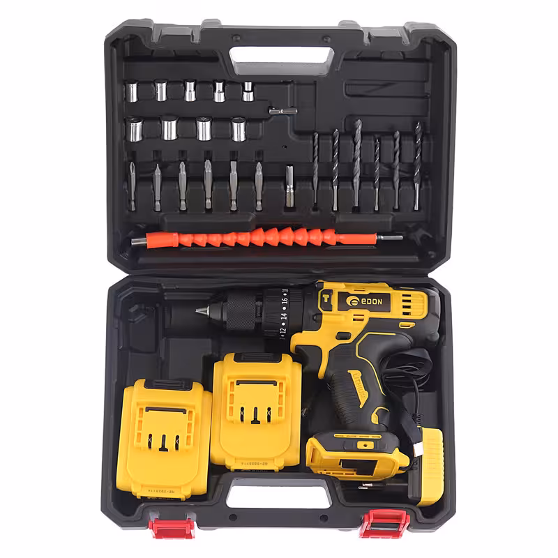 دریل پیچ گوشتی شارژی چکشی ادون مدل 18TS بسته 36 عددی | کالا مکس