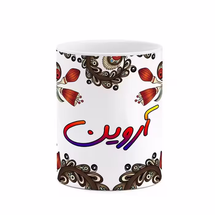 خرید ماگ-لیوان    اسم آروین  سنتی گل و بته کد mgh43527