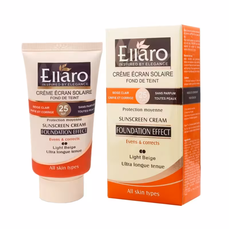 کرم ضد آفتاب رنگی الارو مدل SPF25 مناسب انواع پوست