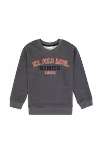 سویشرت پسرانه خاکستری تیره یو اس پولو