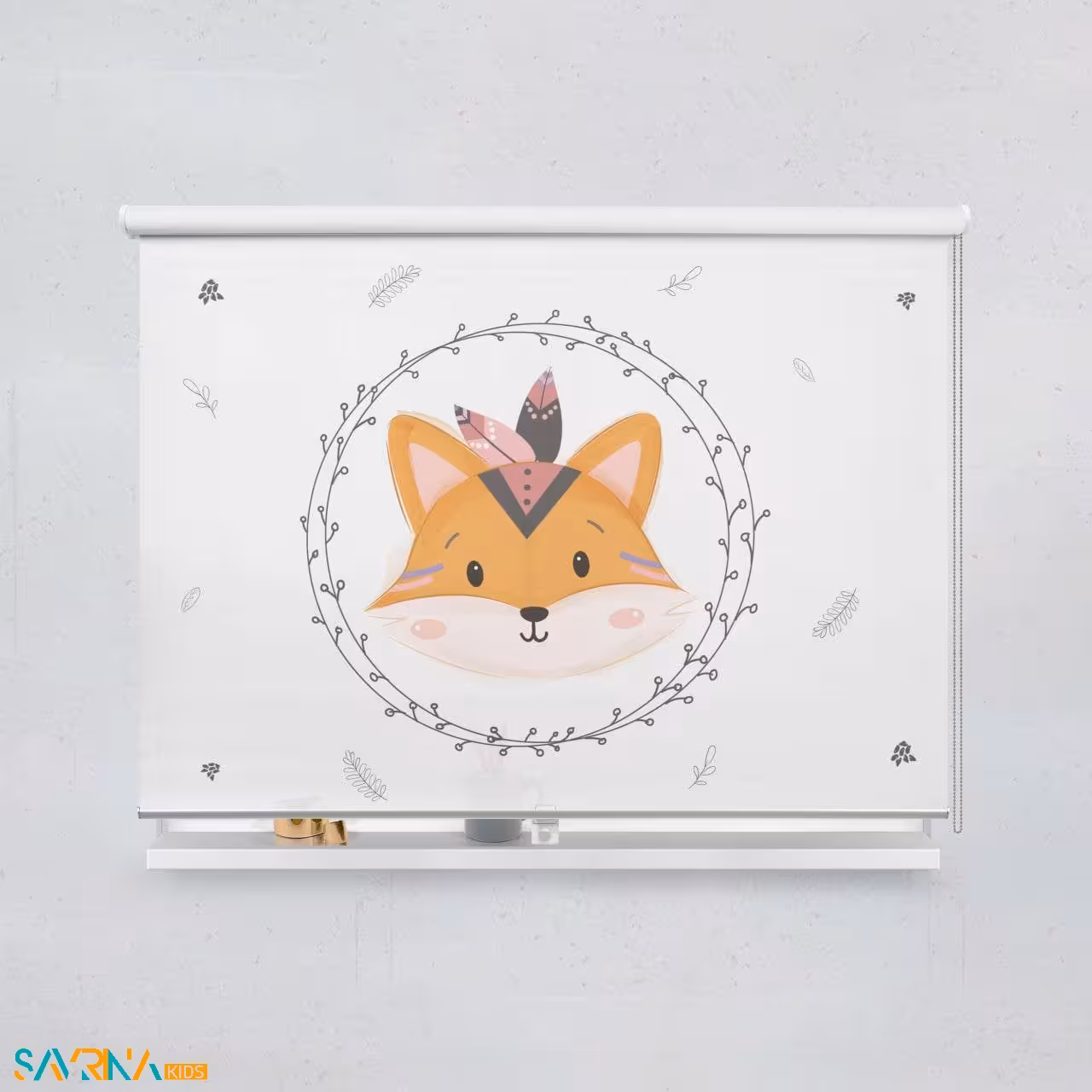 پرده شید بچگانه طرح روباه مادر کد A2850