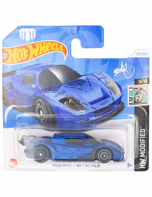 ماشین دکوری مدل Mad Mike Drift Attack برند Hot Wheels