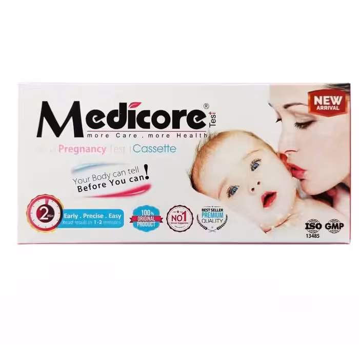 تست بارداری کاستی مدیکور Medicore Pregnancy Cassette Test