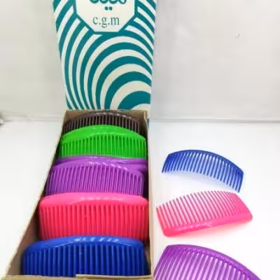 شانه زلفی الوان کوچک مینا ( 72 عددی )