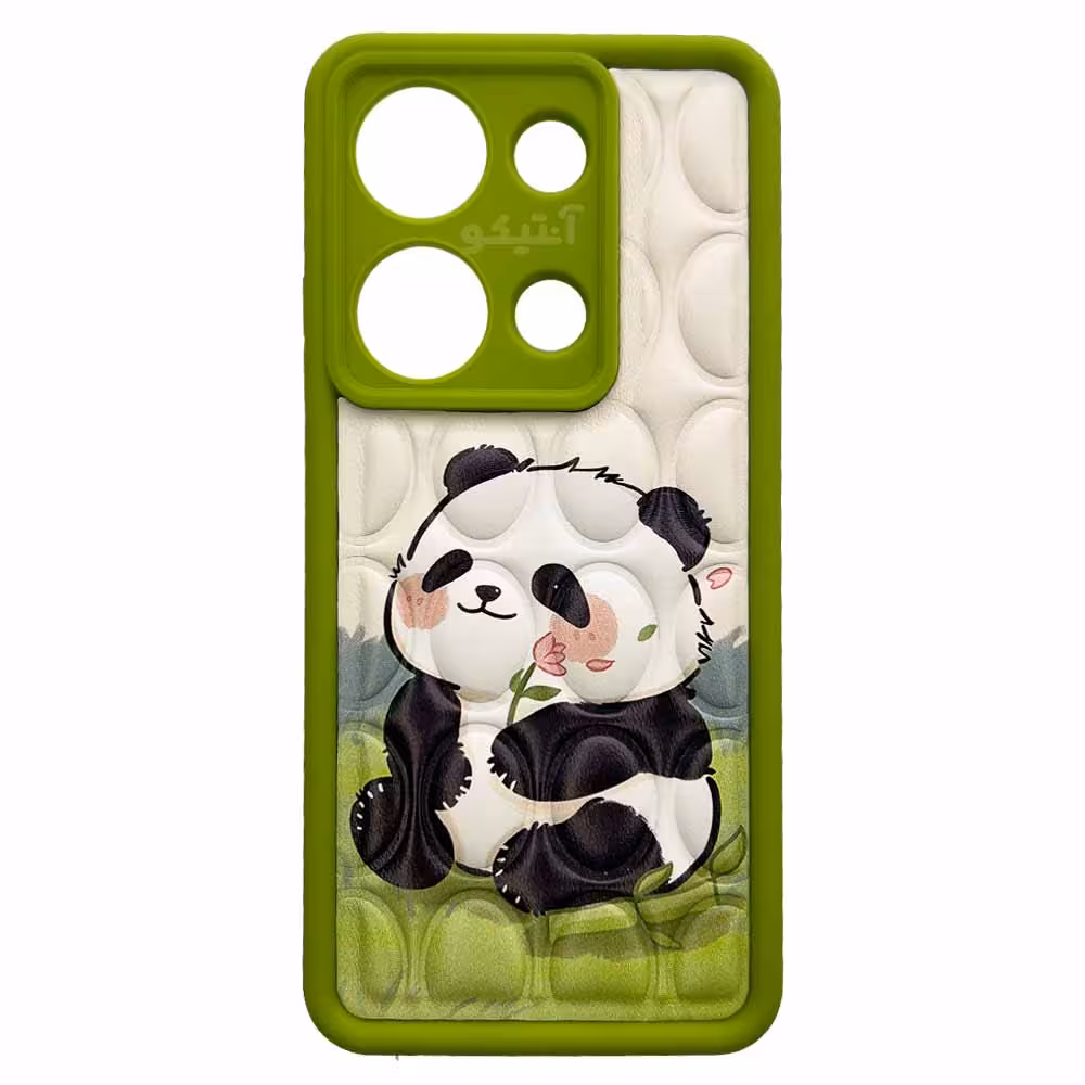 قاب سولید پافری عروسکی طرح پاندا مناسب برای Xiaomi Note13 Pro-4G