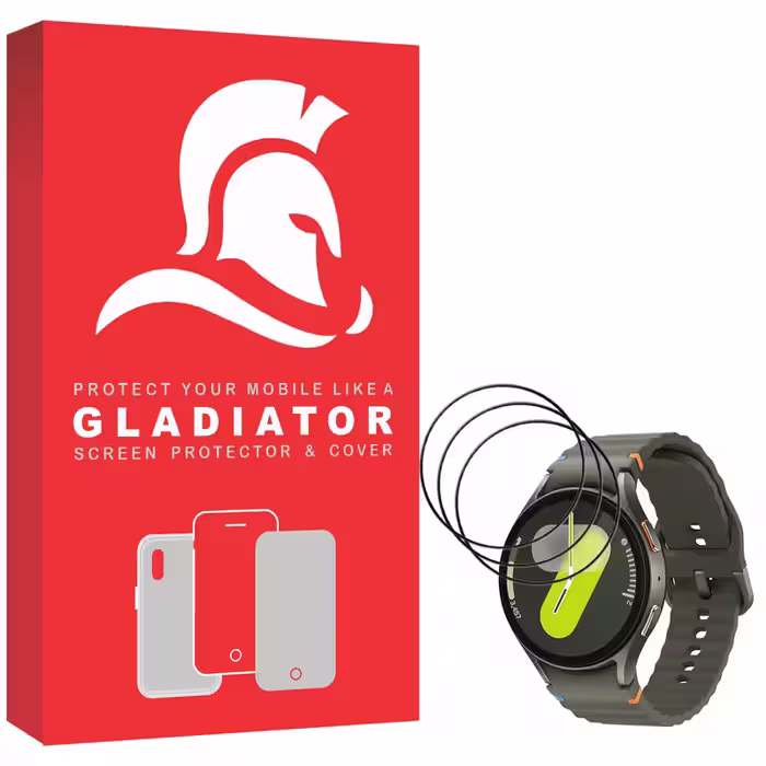 محافظ صفحه نمایش گلادیاتور مدل GWP3000 مناسب برای ساعت هوشمند سامسونگ Galaxy Watch 7 44mm بسته سه عددی