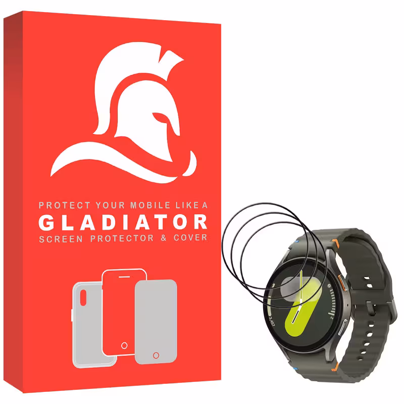 محافظ صفحه نمایش گلادیاتور مدل GWP3000 مناسب برای ساعت هوشمند سامسونگ Galaxy Watch 7 44mm بسته سه عددی