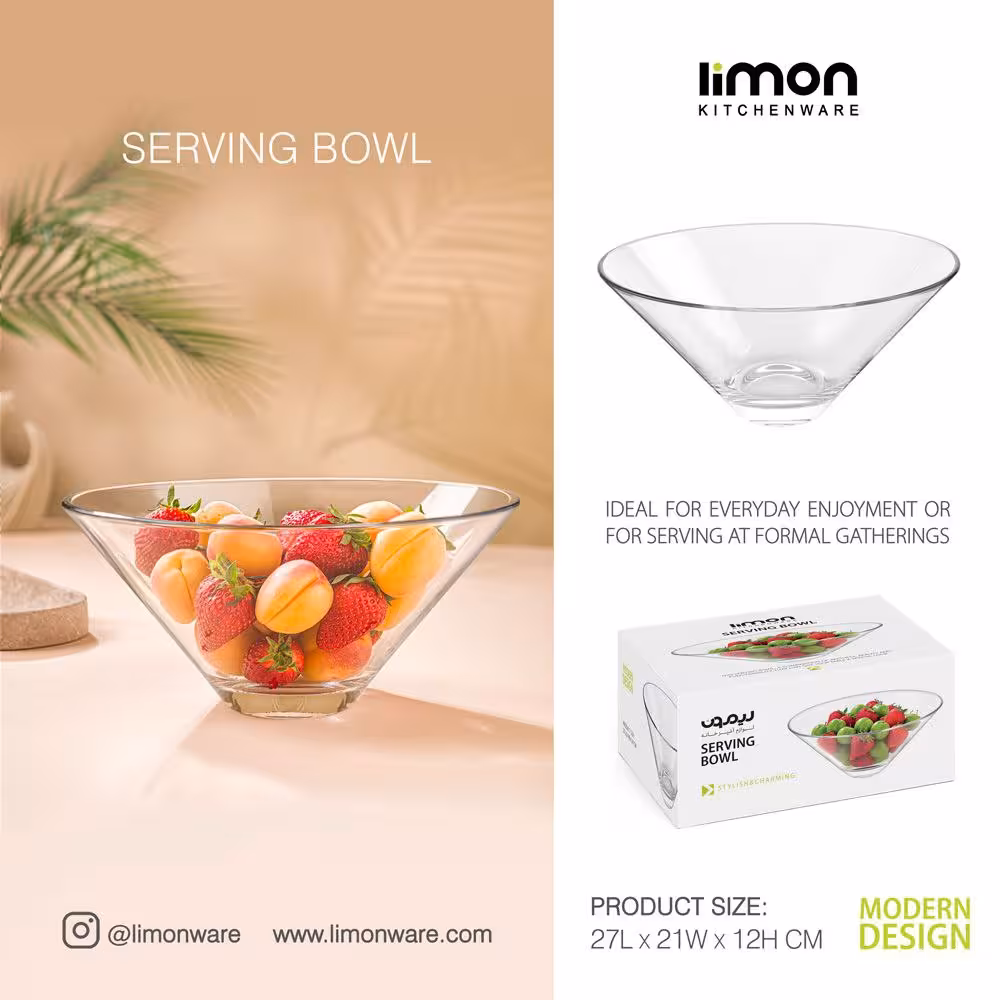 کاسه سرو لیمون مدل مخروطی کد 2452