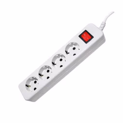 چند راهی برق 4 خانه ارتدار پارت الکتریک کابل 3 متری مدل شهاب کد 649