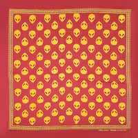 دستمال سر قرمز نخی مدل ALIEN