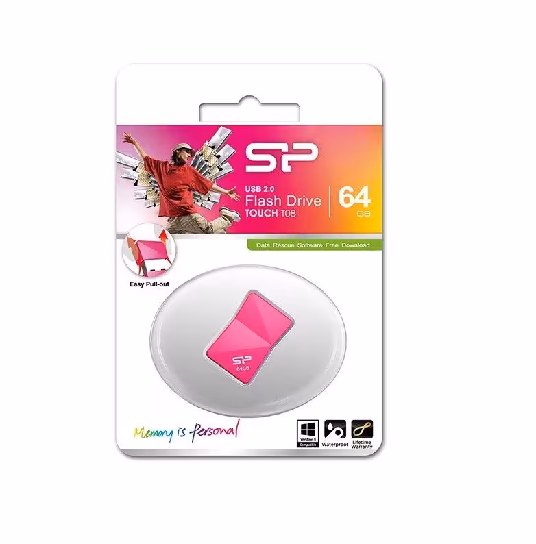 فلش مموری سیلیکون پاور مدل Touch T08 ظرفیت 64 گیگابایت