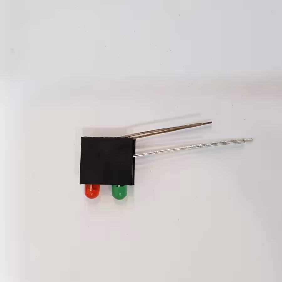 LED قابدار دو تایی(قرمز، سبز) , Right Angle 2 x 3mm RG LED