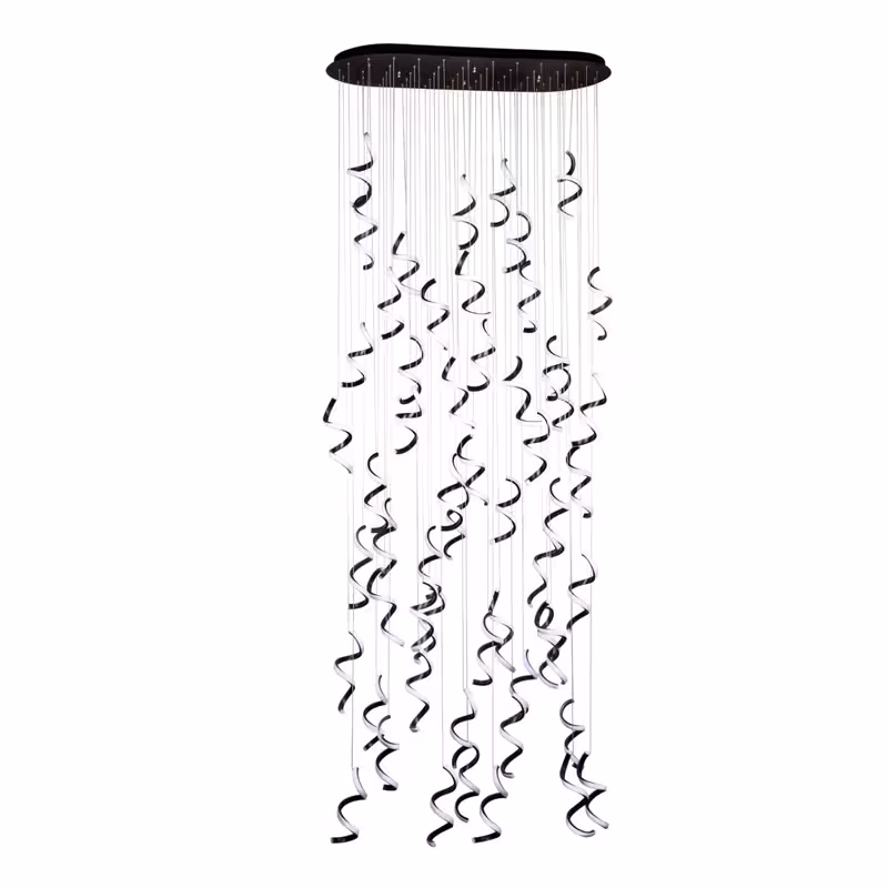 لوستر 56 شعله چشمه نور کد L6428/56BK