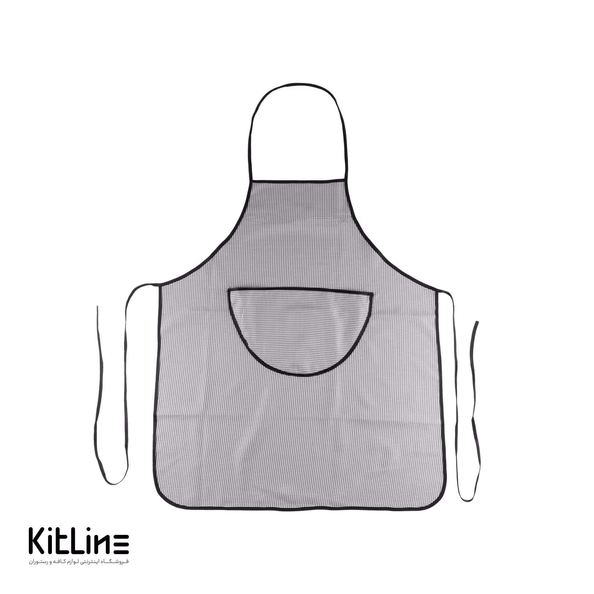 پیشبند گردنی پارچه ای شطرنجی تک فرم