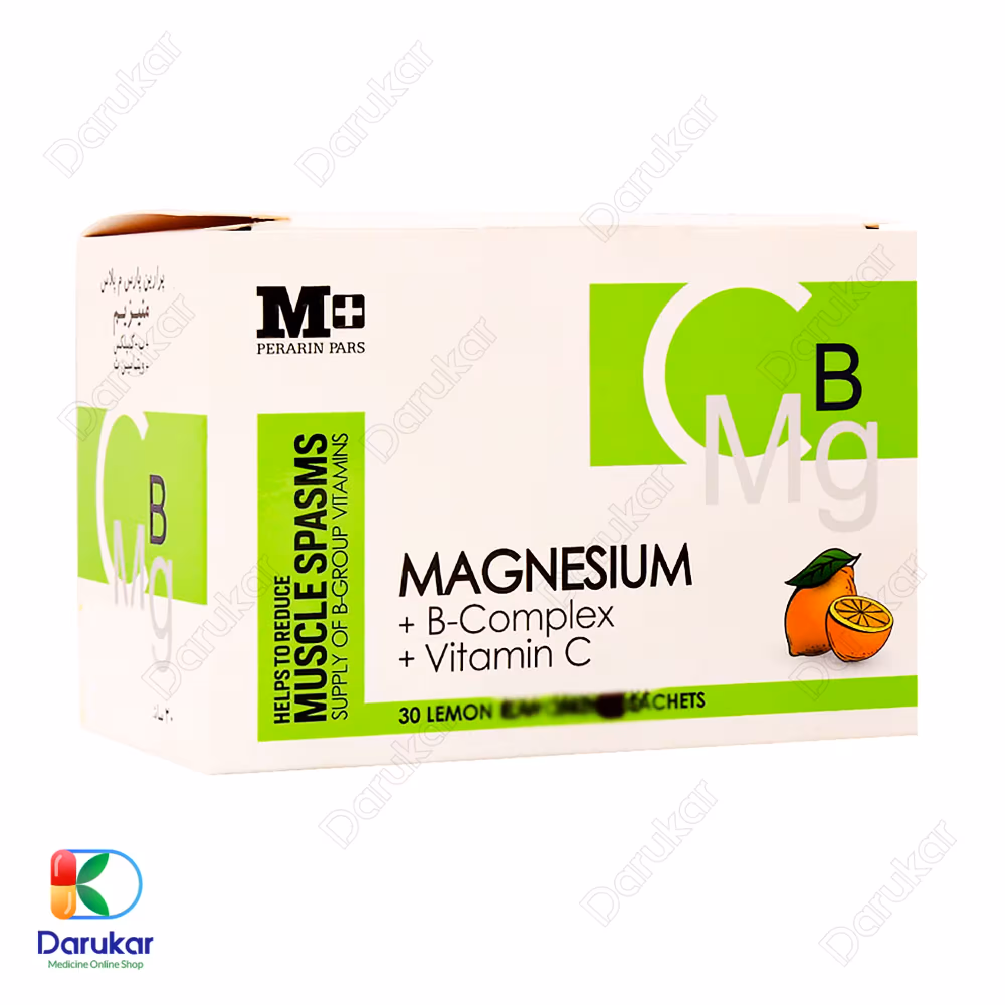 ساشه منیزیم و ب کمپلکس ام پلاس، 30 عدد